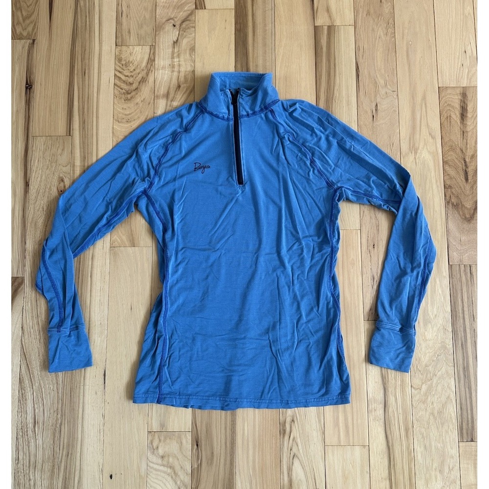 Burgeon Outdoor Blue 1/4 Zip Baselayer - Women's Medium Made In USA